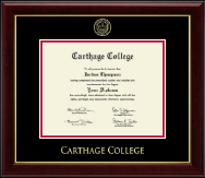 Carthage College diploma frame - Gold Embossed Diploma Frame in Gallery