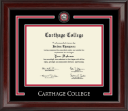 Carthage College diploma frame - Showcase Edition Diploma Frame in Encore