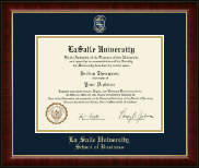 La Salle University diploma frame - Masterpiece Medallion Diploma Frame in Murano