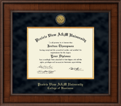 Prairie View A&M University diploma frame - Presidential Gold Engraved Diploma Frame in Madison