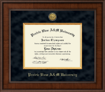 Prairie View A&M University Presidential Gold Engraved Diploma Frame in Madison