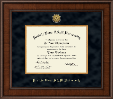 Prairie View A&M University diploma frame - Presidential Gold Engraved Diploma Frame in Madison