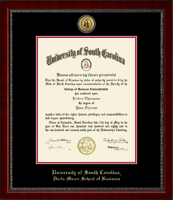 University of South Carolina diploma frame - Gold Engraved Medallion Diploma Frame in Sutton