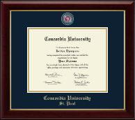 Concordia University Saint Paul Minnesota diploma frame - Masterpiece Medallion Diploma Frame in Gallery