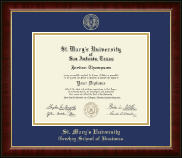 St. Mary's University diploma frame - Gold Embossed Diploma Frame in Murano