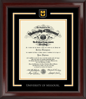 University of Missouri Columbia diploma frame - Spirit Medallion Diploma Frame in Encore