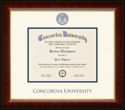 Concordia University Portland diploma frame - Dimensions Diploma Frame in Murano