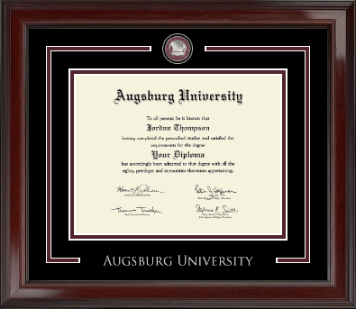 Augsburg University diploma frame - Showcase Edition Diploma Frame in Encore