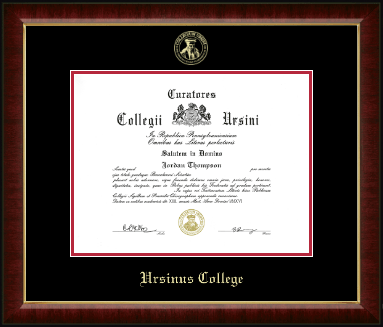 Ursinus College diploma frame - Gold Embossed Diploma Frame in Murano