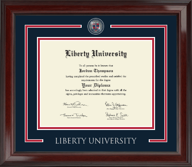 Liberty University diploma frame - Showcase Edition Diploma Frame in Encore