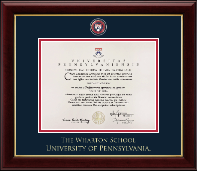 University of Pennsylvania certificate frame - Masterpiece Medallion Certificate Frame in Gallery