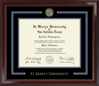 St. Mary's University diploma frame - Showcase Edition Diploma Frame in Encore