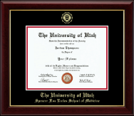 The University of Utah diploma frame - Gold Embossed Diploma Frame in Gallery