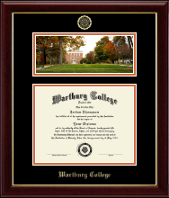 Wartburg College diploma frame - Campus Scene Diploma Frame in Gallery