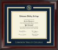 Lebanon Valley College Showcase Edition Diploma Frame in Encore