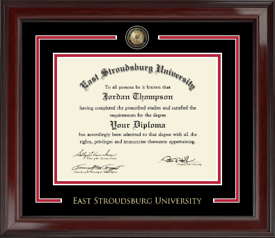 East Stroudsburg University diploma frame - Showcase Edition Diploma Frame in Encore