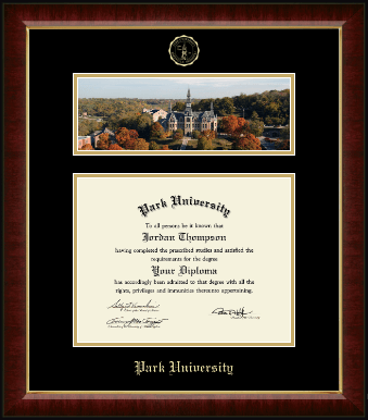 Park University diploma frame - Campus Scene Diploma Frame in Murano