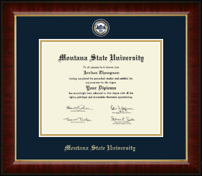 Montana State University Bozeman diploma frame - Masterpiece Medallion Diploma Frame in Murano