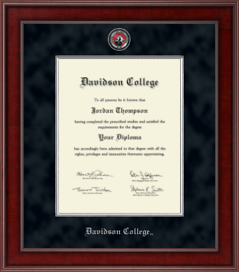 Davidson College diploma frame - Presidential Masterpiece Diploma Frame in Jefferson