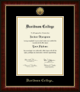 Davidson College Gold Engraved Medallion Diploma Frame in Murano