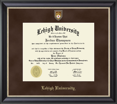 Lehigh University diploma frame - Regal Edition Diploma Frame in Noir