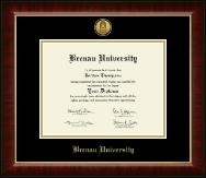 Brenau University diploma frame - Gold Engraved Medallion Diploma Frame in Murano