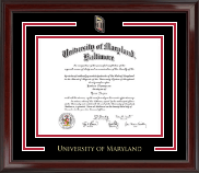 University of Maryland Baltimore Showcase Edition Diploma Frame in Encore