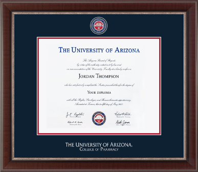 The University of Arizona diploma frame - Masterpiece Medallion Diploma Frame in Chateau