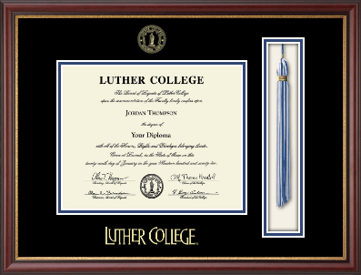 Luther College diploma frame - Tassel & Cord Diploma Frame in Newport