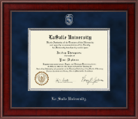 La Salle University diploma frame - Presidential Pewter Masterpiece Diploma Frame in Jefferson