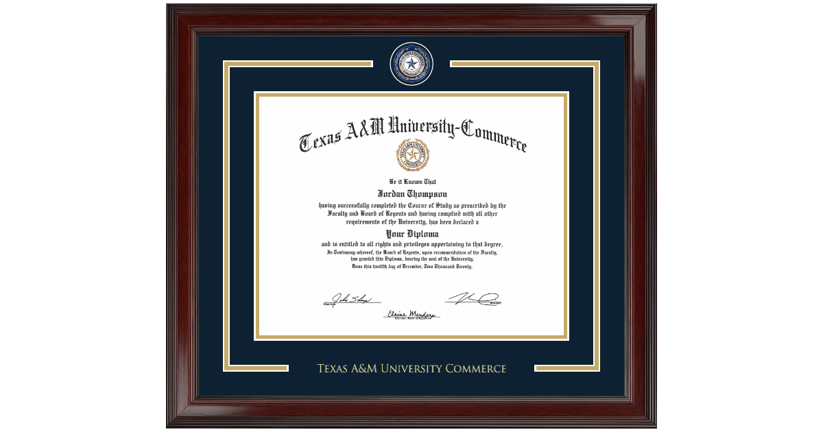 Showcase Edition Diploma Frame in Encore Texas A&M University