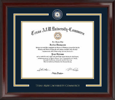 Texas A&M University - Commerce diploma frame - Showcase Edition Diploma Frame in Encore