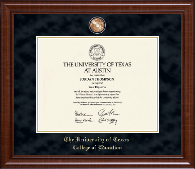 The University of Texas at Austin diploma frame - Masterpiece Medallion Diploma Frame in Prescott