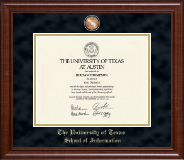 The University of Texas at Austin Masterpiece Medallion Diploma Frame in Prescott