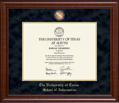 The University of Texas at Austin diploma frame - Masterpiece Medallion Diploma Frame in Prescott