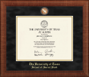 The University of Texas at Austin diploma frame - Masterpiece Medallion Diploma Frame in Prescott
