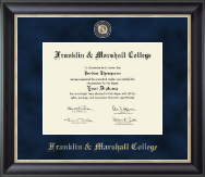 Franklin & Marshall College diploma frame - Regal Edition Diploma Frame in Noir