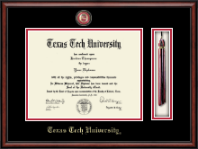 Texas Tech University diploma frame - Tassel & Cord Masterpiece Diploma Frame in Southport