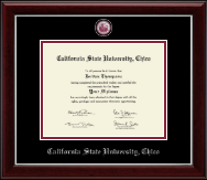 California State University Chico Masterpiece Medallion Diploma Frame in Gallery Silver