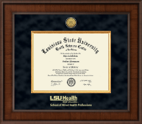 Louisiana State University Presidential Gold Engraved Diploma Frame in Madison