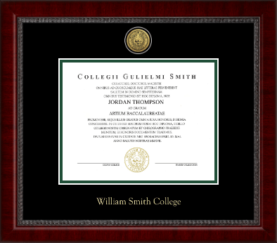William Smith College diploma frame - Gold Engraved Medallion Diploma Frame in Sutton