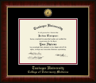 Tuskegee University diploma frame - Gold Engraved Medallion Diploma Frame in Murano