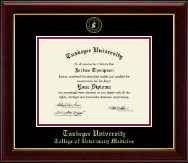 Tuskegee University diploma frame - Gold Embossed Diploma Frame in Gallery