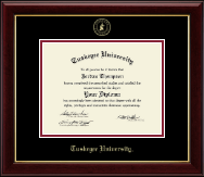 Tuskegee University Gold Embossed Diploma Frame in Gallery