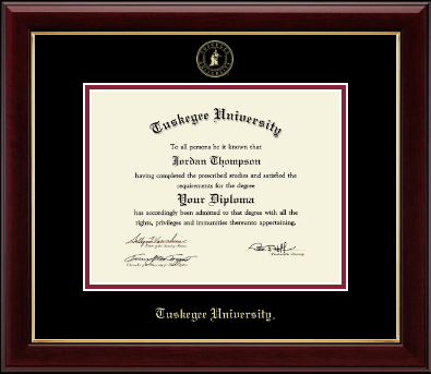 Tuskegee University diploma frame - Gold Embossed Diploma Frame in Gallery