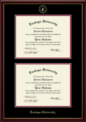 Tuskegee University diploma frame - Double Diploma Frame in Galleria