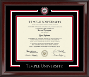 Temple University Showcase Edition Diploma Frame in Encore