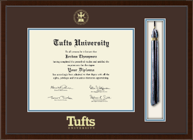 Tufts University diploma frame - Tassel & Cord Diploma Frame in Delta