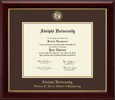 Adelphi University diploma frame - Masterpiece Medallion Diploma Frame in Gallery