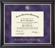 Texas Christian University diploma frame - Regal Edition Diploma Frame in Noir